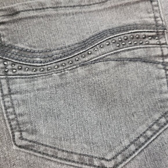 Riders By Lee Womens Jeans 16W Plus Boot Cut Muted Black Denim Zip Fly BOO6E - Picture 8 of 10